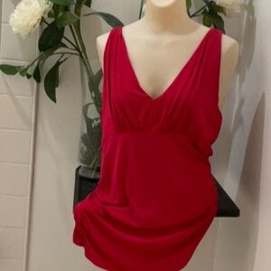 Cabi Vibrant Red Sleeveless Top